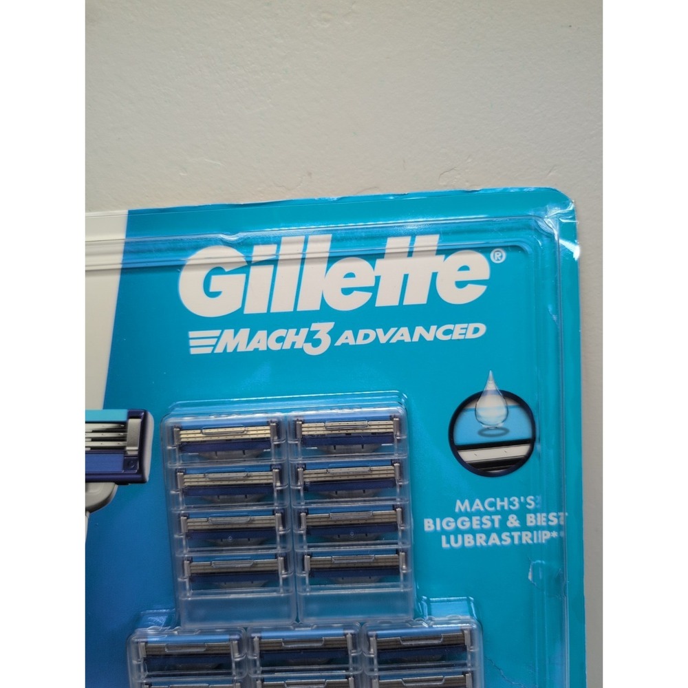 Gillette Mach3 Advanced Razor Blade Refill Cartridges Mach 3 Incomplete - Picture 4 of 5